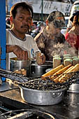 Tents serving all kinds of local cuisine in Malioboro street Yogyakarta.